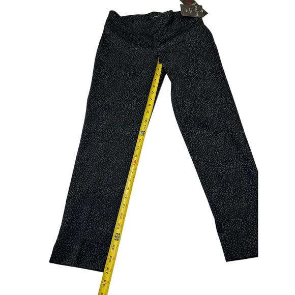Zac & Rachel Black Leopard Patterned Dress Pants * Size M,Tummy-Controlled w3014 - Picture 6 of 7